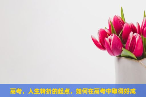 高考，人生转折的起点，如何在高考中取得好成绩？