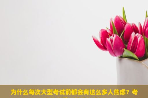 为什么每次大型考试前都会有这么多人焦虑？考试的背后，挑战与成长