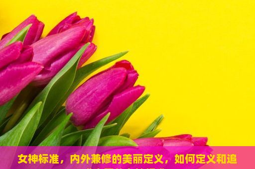 女神标准，内外兼修的美丽定义，如何定义和追求真正的女神标准？