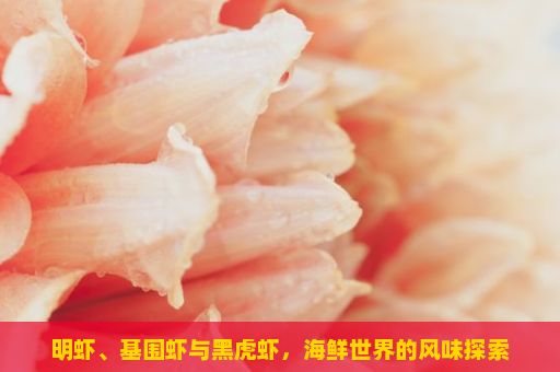 明虾、基围虾与黑虎虾，海鲜世界的风味探索