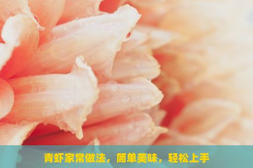 青虾家常做法，简单美味，轻松上手