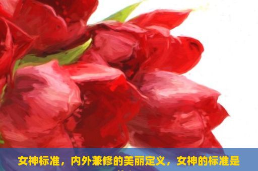 女神标准，内外兼修的美丽定义，女神的标准是什么？