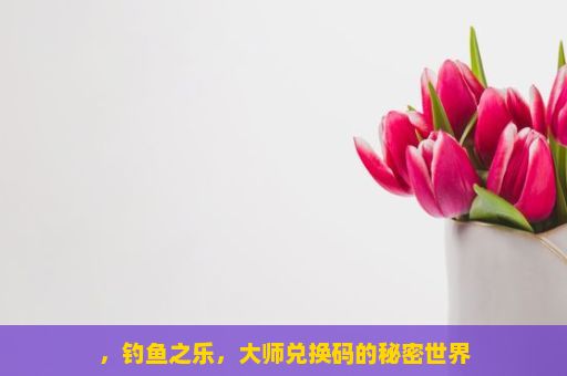 ，钓鱼之乐，大师兑换码的秘密世界