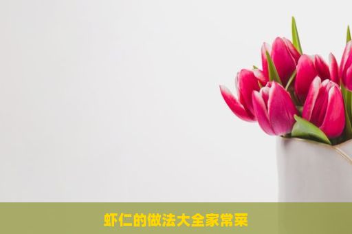 虾仁的做法大全家常菜