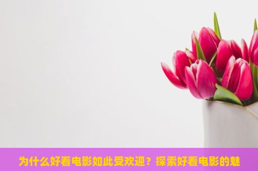 为什么好看电影如此受欢迎？探索好看电影的魅力，从经典到流行