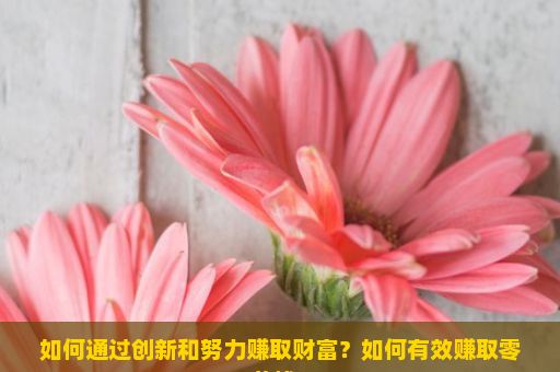 如何通过创新和努力赚取财富？如何有效赚取零花钱？