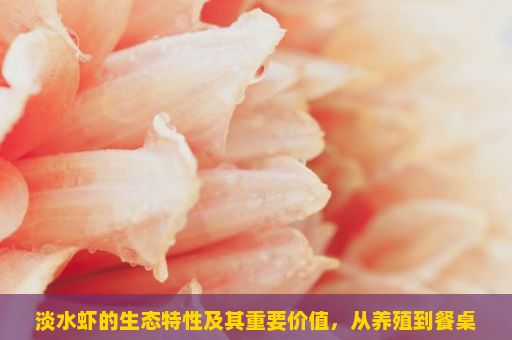 淡水虾的生态特性及其重要价值，从养殖到餐桌的探索之旅