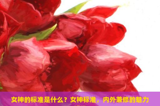 女神的标准是什么？女神标准，内外兼修的魅力解读