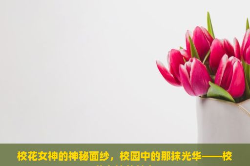 校花女神的神秘面纱，校园中的那抹光华——校花女神的魅力