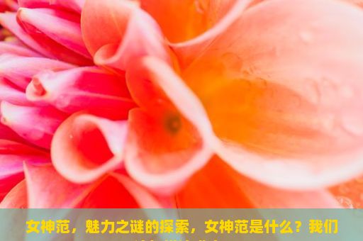 女神范，魅力之谜的探索，女神范是什么？我们该怎样追求它？