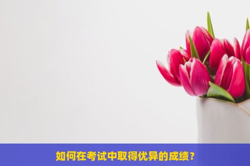 如何在考试中取得优异的成绩？