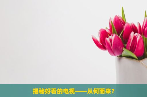 揭秘好看的电视——从何而来？