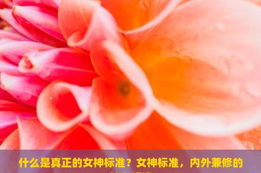 什么是真正的女神标准？女神标准，内外兼修的魅力解读