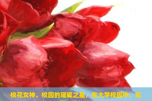 校花女神，校园的璀璨之星，在大学校园中，究竟什么是真正的校花女神？