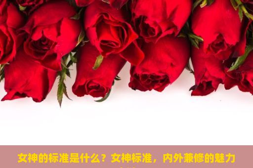 女神的标准是什么？女神标准，内外兼修的魅力之谜