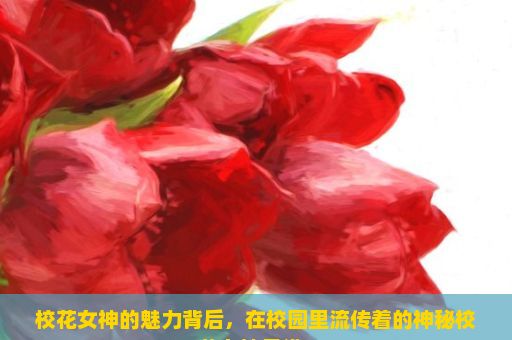 校花女神的魅力背后，在校园里流传着的神秘校花女神是谁？