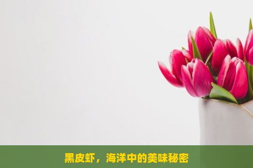 黑皮虾，海洋中的美味秘密