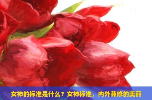 女神的标准是什么？女神标准，内外兼修的美丽定义