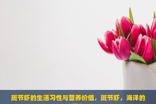 斑节虾的生活习性与营养价值，斑节虾，海洋的舞者